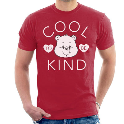 Care Bears Tenderheart Bear Cool To Be Kind White Text Men's T-Shirt