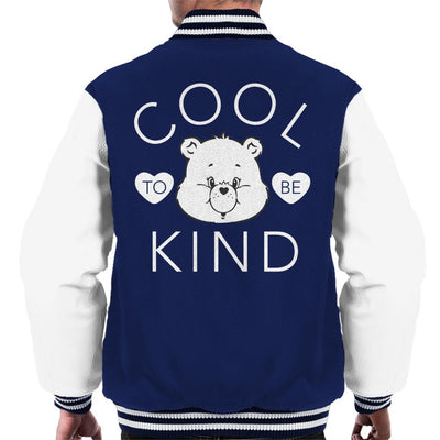 Care Bears Tenderheart Bear Cool To Be Kind White Text Men's Varsity Jacket