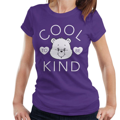 Care Bears Tenderheart Bear Cool To Be Kind White Text Women's T-Shirt