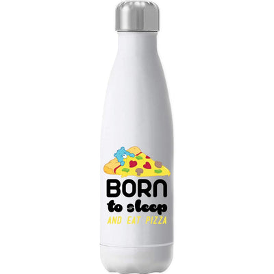 Care Bears Bedtime Bear Born To Sleep And Eat Pizza Insulated Stainless Steel Water Bottle