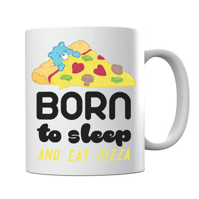 Care Bears Bedtime Bear Born To Sleep And Eat Pizza Mug