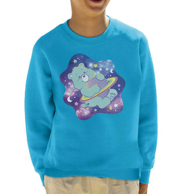 Care Bears Bedtime Bear Dreaming Of Space Kid's Sweatshirt