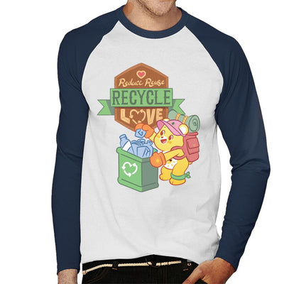 Care Bears Unlock The Magic Reduce Reuse Recycle Love Men's Baseball Long Sleeved T-Shirt