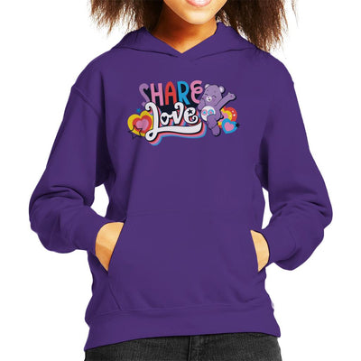 Care Bears Unlock The Magic Share Love Kid's Hooded Sweatshirt