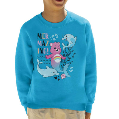 Care Bears Unlock The Magic Cheer Bear Mermazing Kid's Sweatshirt