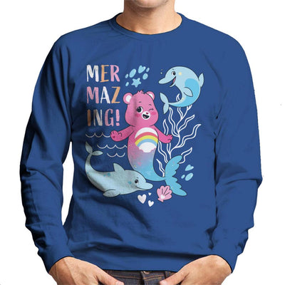 Care Bears Unlock The Magic Cheer Bear Mermazing Dolphins Men's Sweatshirt