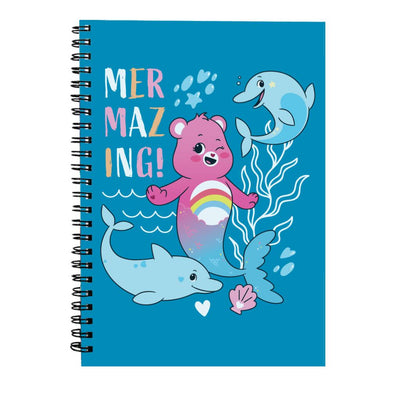 Care Bears Unlock The Magic Cheer Bear Mermazing Dolphins Spiral Notebook
