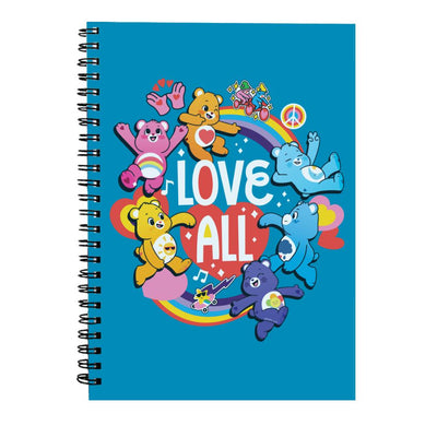 Care Bears Unlock The Magic Love All White Text Spiral Notebook