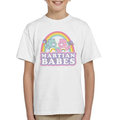Care Bears Cheer Bear And Wish Bear Martian Babes Kid's T-Shirt