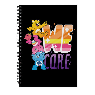 Care Bears Unlock The Magic We Care White Border Spiral Notebook