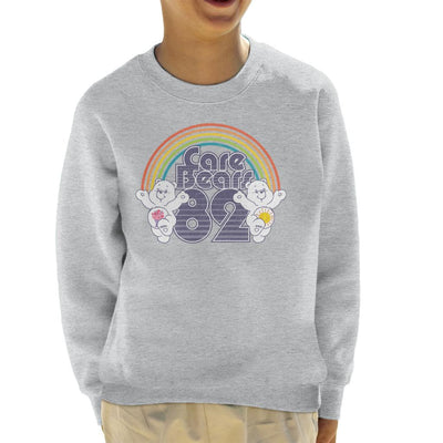 Care Bears 82 Rainbow Funshine Bear And Share Bear Kid's Sweatshirt