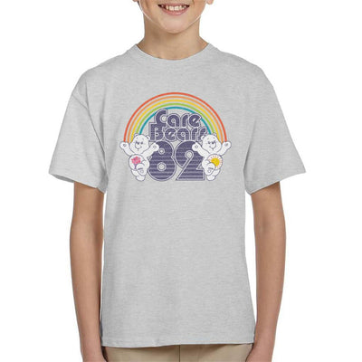 Care Bears 82 Rainbow Funshine Bear And Share Bear Kid's T-Shirt