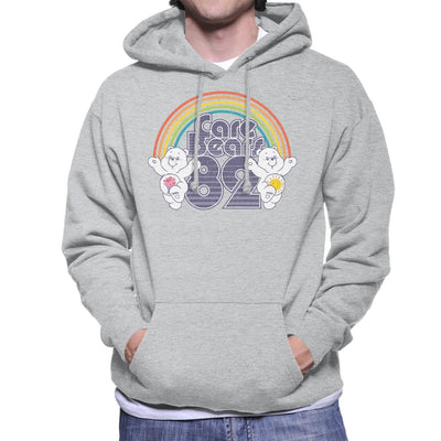 Care Bears 82 Rainbow Funshine Bear And Share Bear Men's Hooded Sweatshirt