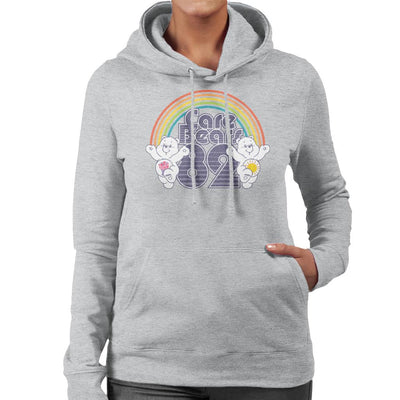 Care Bears 82 Rainbow Funshine Bear And Share Bear Women's Hooded Sweatshirt