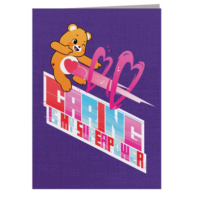 Care Bears Unlock The Magic Caring Is My Superpower White Border Greeting Card