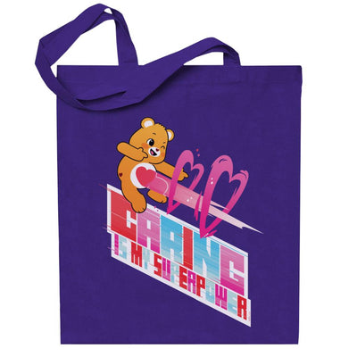Care Bears Unlock The Magic Caring Is My Superpower White Border Tote Bag