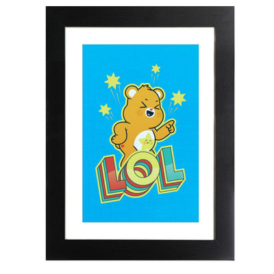 Care Bears Unlock The Magic Funshine Bear Lol Framed Print
