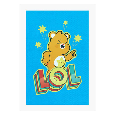 Care Bears Unlock The Magic Funshine Bear Lol A4 Print