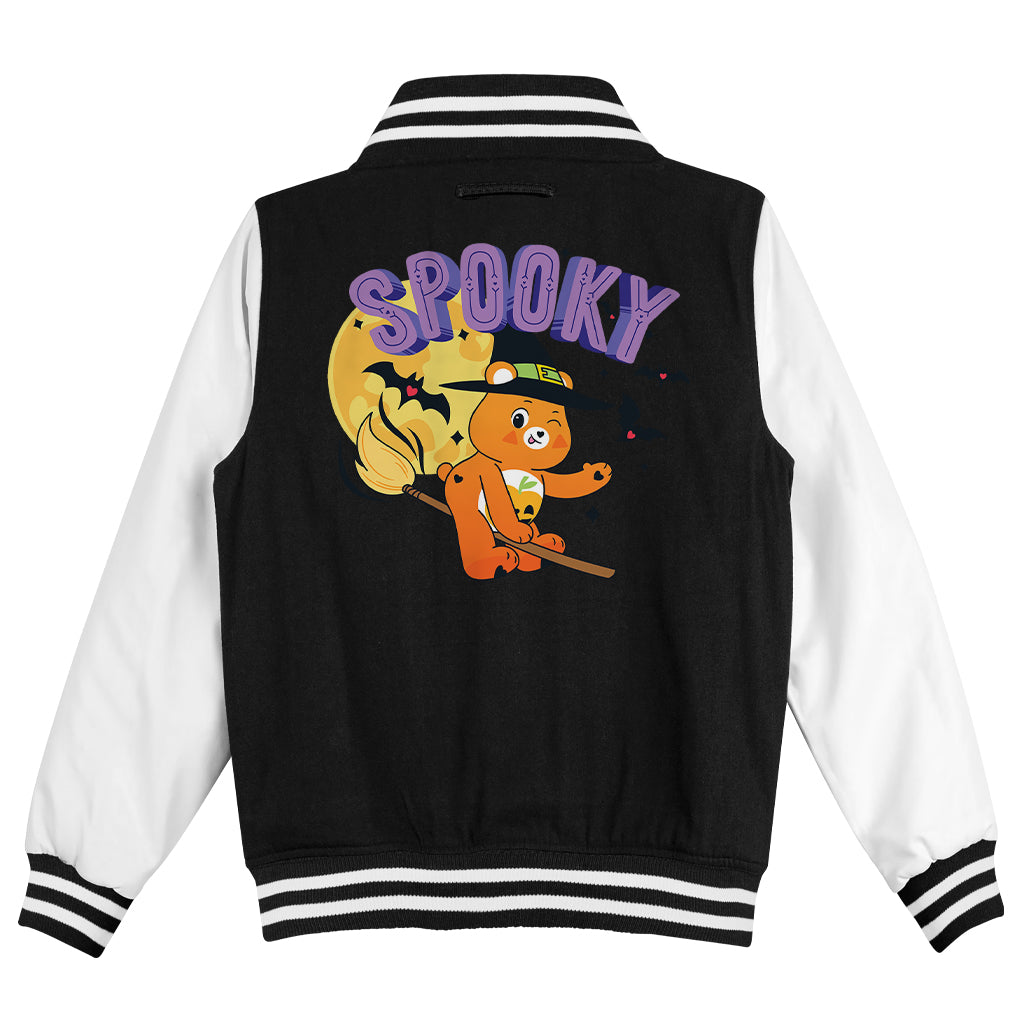 Halloween Spooky Kids Varsity Jacket-Care Bears Store