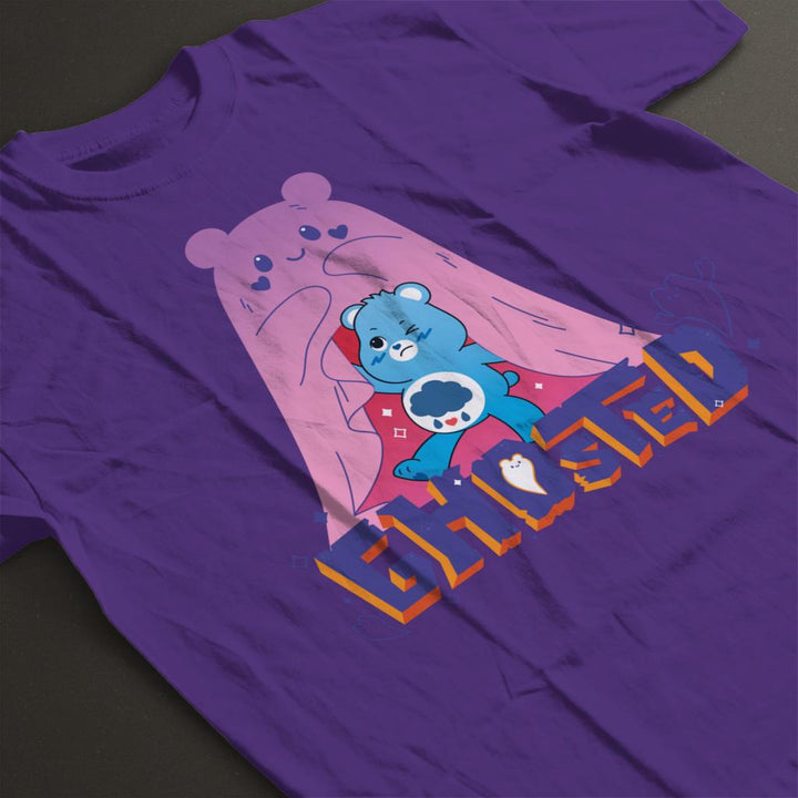 Halloween Grumpy Bear Ghosted Kids T-Shirt-Care Bears Store