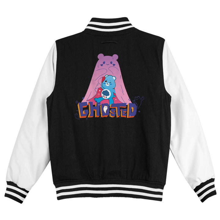 Halloween Grumpy Bear Ghosted Men's Varsity Jacket-Care Bears Store