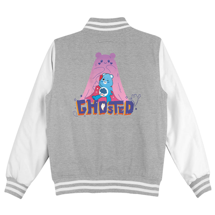 Halloween Grumpy Bear Ghosted Men's Varsity Jacket-Care Bears Store