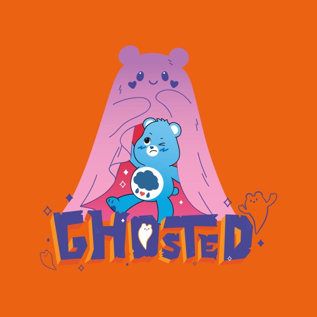 Halloween Grumpy Bear Ghosted Women's Sweatshirt-Care Bears Store
