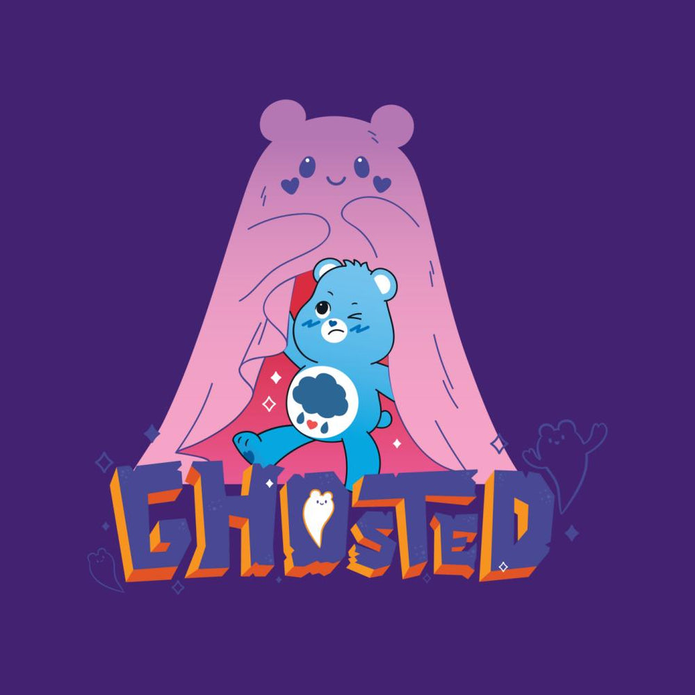 Halloween Grumpy Bear Ghosted Women's Sweatshirt-Care Bears Store