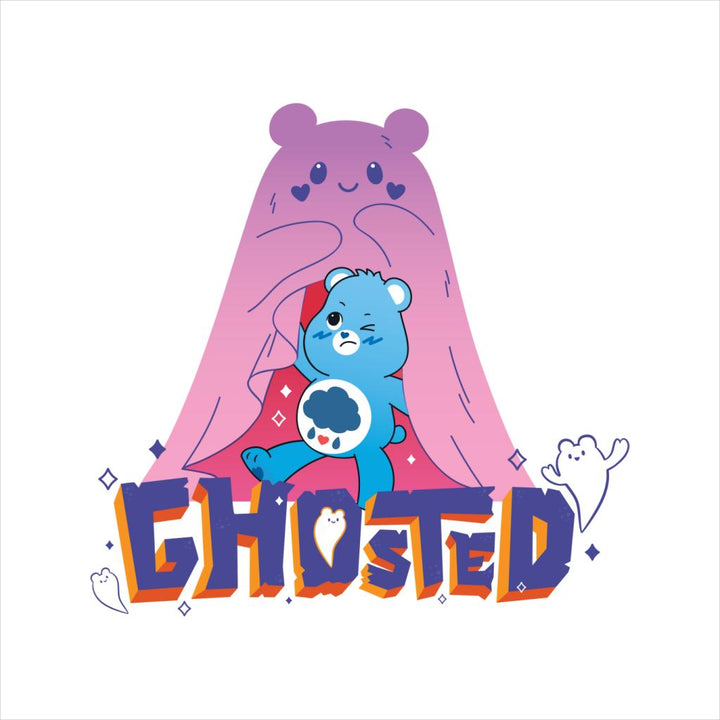 Halloween Grumpy Bear Ghosted Kids Sweatshirt-Care Bears Store