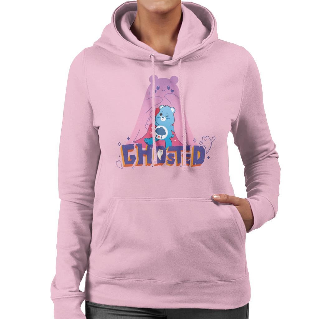 Halloween Grumpy Bear Ghosted Women's Hooded Sweatshirt-Care Bears Store