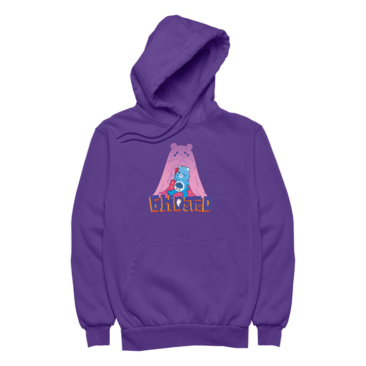 Halloween Grumpy Bear Ghosted Women's Hooded Sweatshirt-Care Bears Store