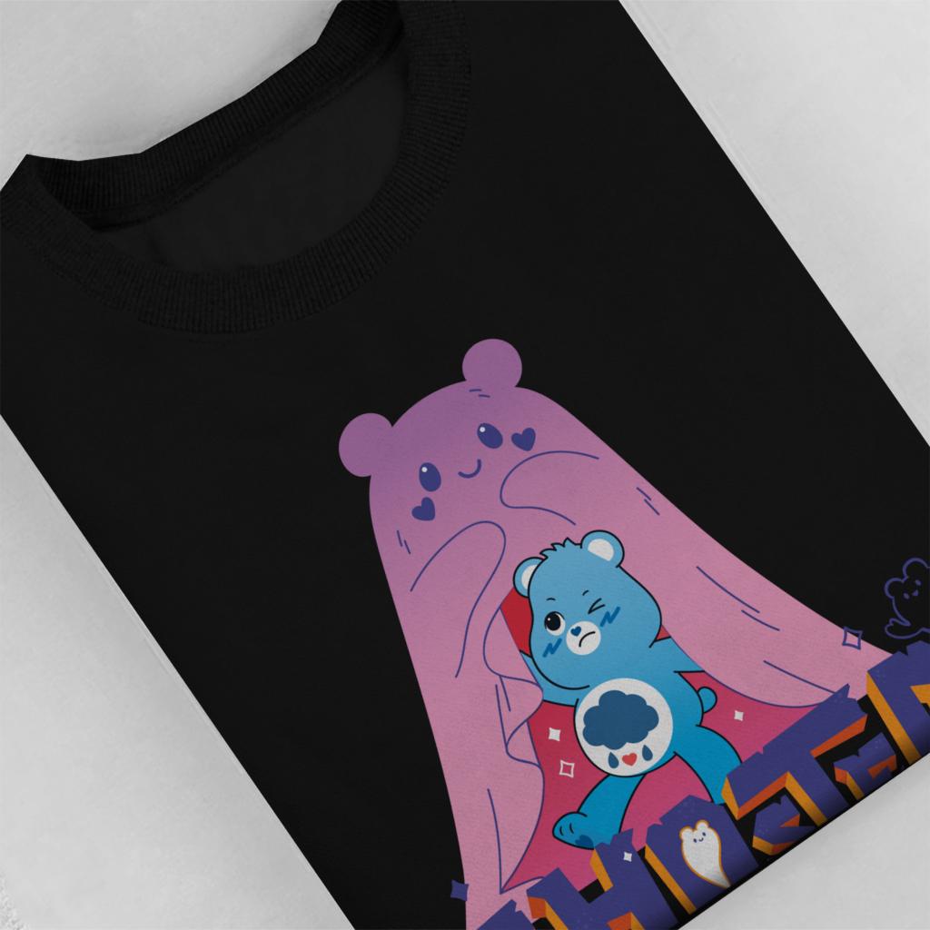 Halloween Grumpy Bear Ghosted Women's Sweatshirt-Care Bears Store