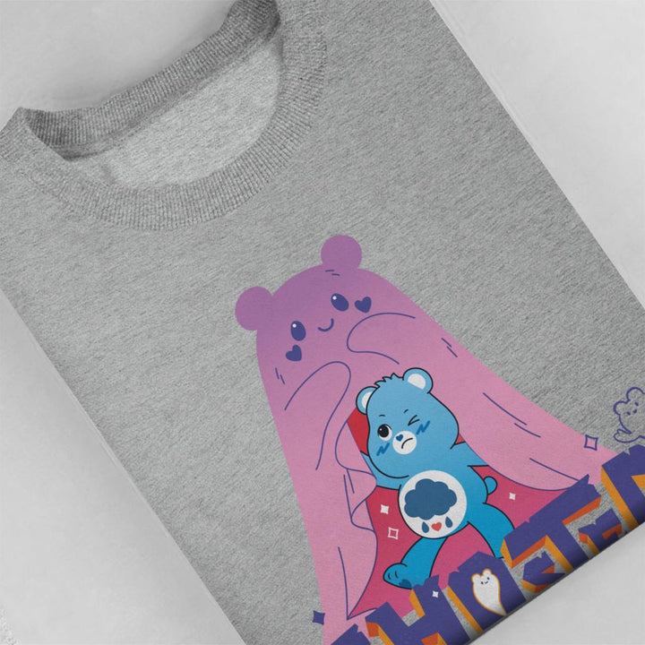 Halloween Grumpy Bear Ghosted Women's Sweatshirt-Care Bears Store