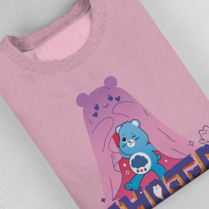 Halloween Grumpy Bear Ghosted Women's Sweatshirt-Care Bears Store