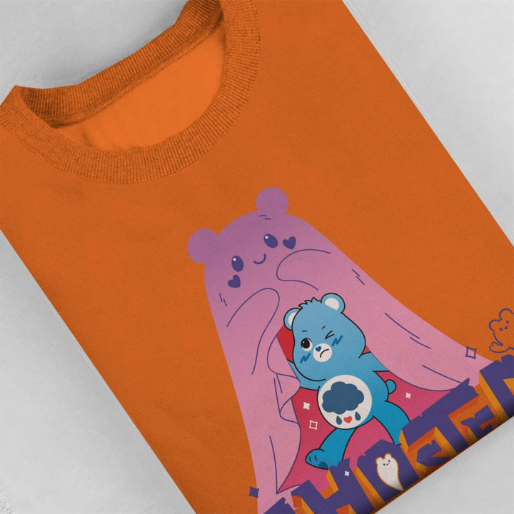 Halloween Grumpy Bear Ghosted Women's Sweatshirt-Care Bears Store
