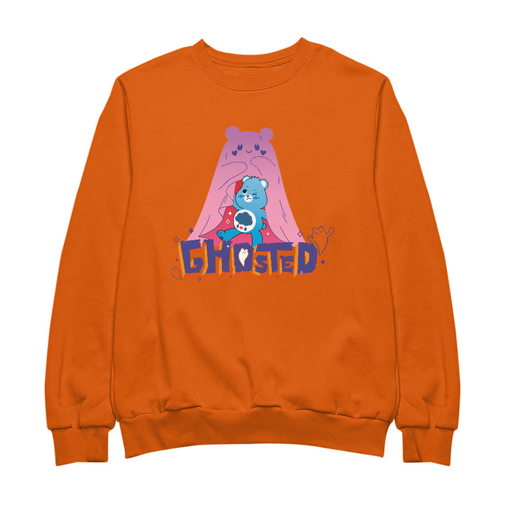 Halloween Grumpy Bear Ghosted Women's Sweatshirt-Care Bears Store