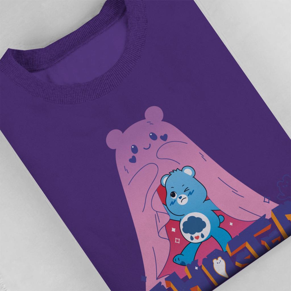 Halloween Grumpy Bear Ghosted Women's Sweatshirt-Care Bears Store