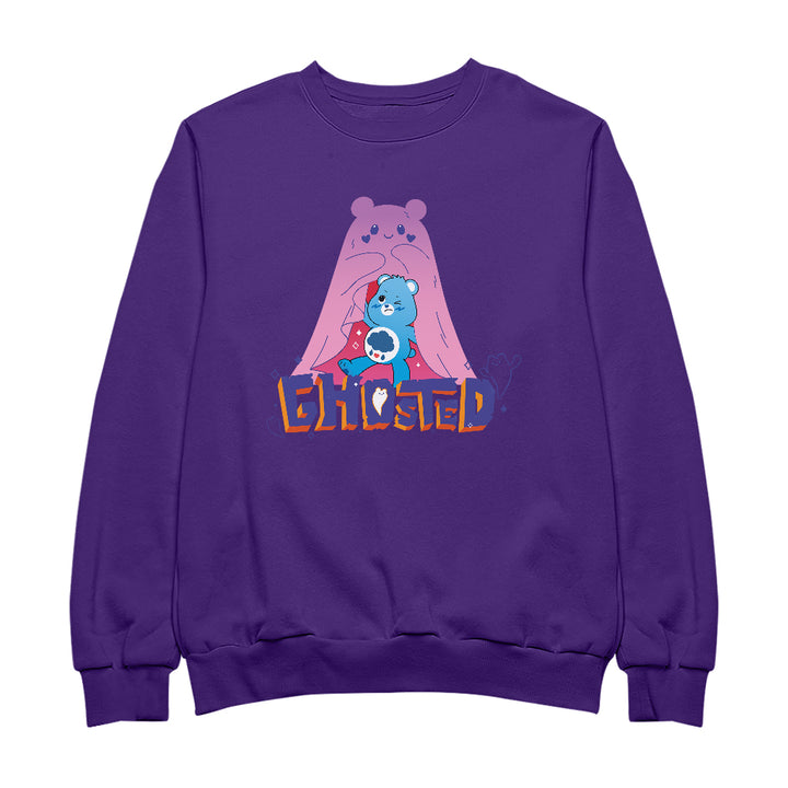 Halloween Grumpy Bear Ghosted Women's Sweatshirt-Care Bears Store