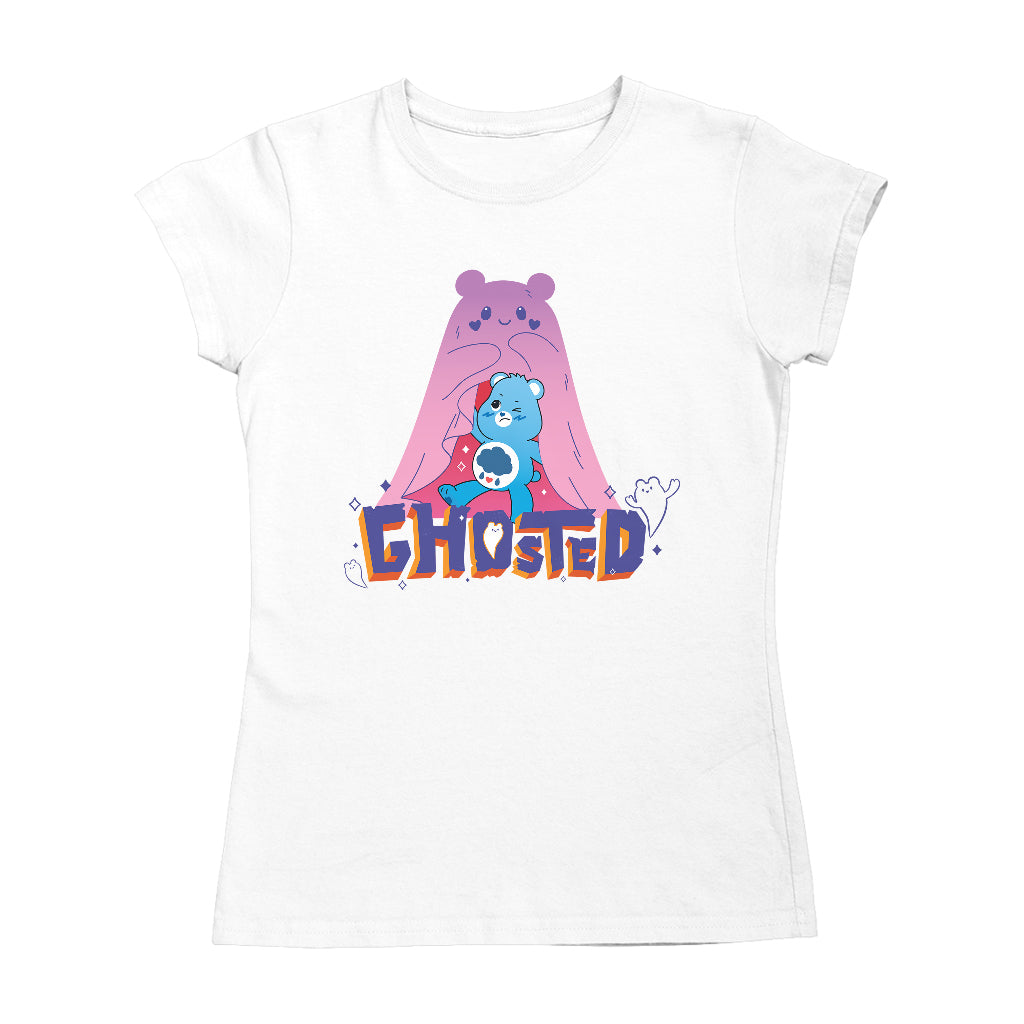 Halloween Grumpy Bear Ghosted Women's T-Shirt-Care Bears Store