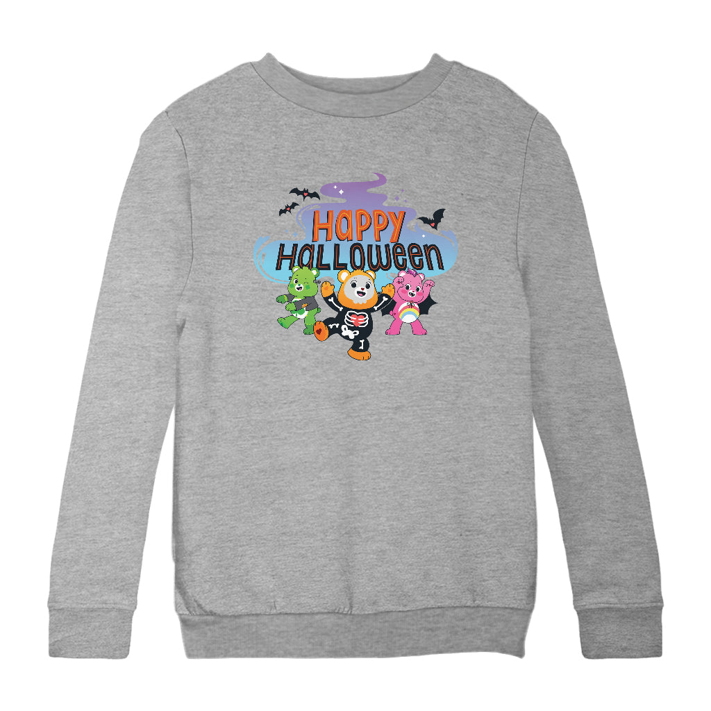 Happy Halloween Scare Bears Kids Sweatshirt-Care Bears Store