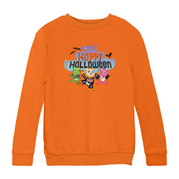Happy Halloween Scare Bears Kids Sweatshirt-Care Bears Store