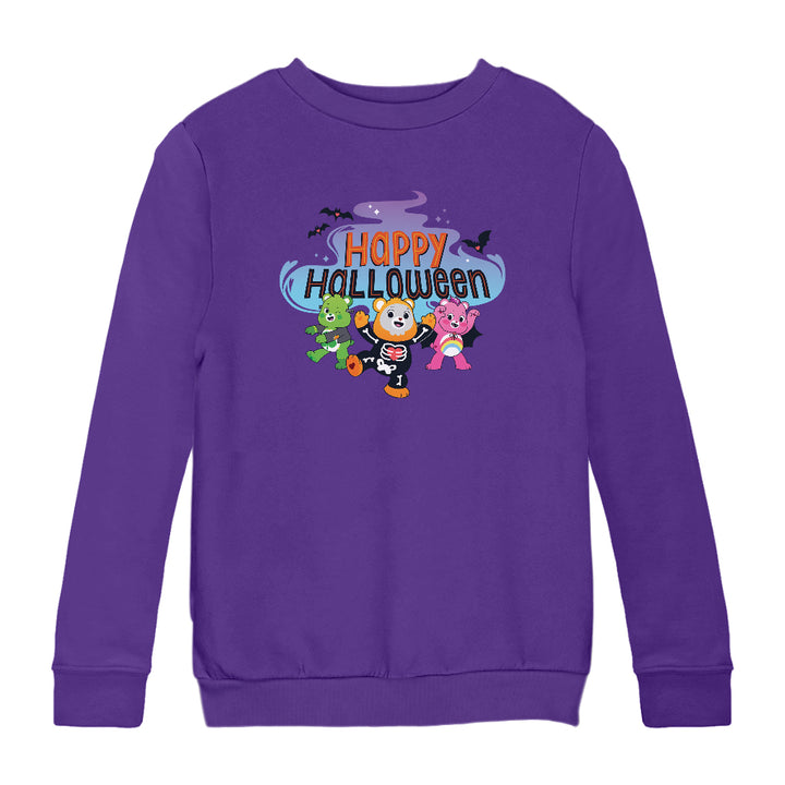 Happy Halloween Scare Bears Kids Sweatshirt-Care Bears Store
