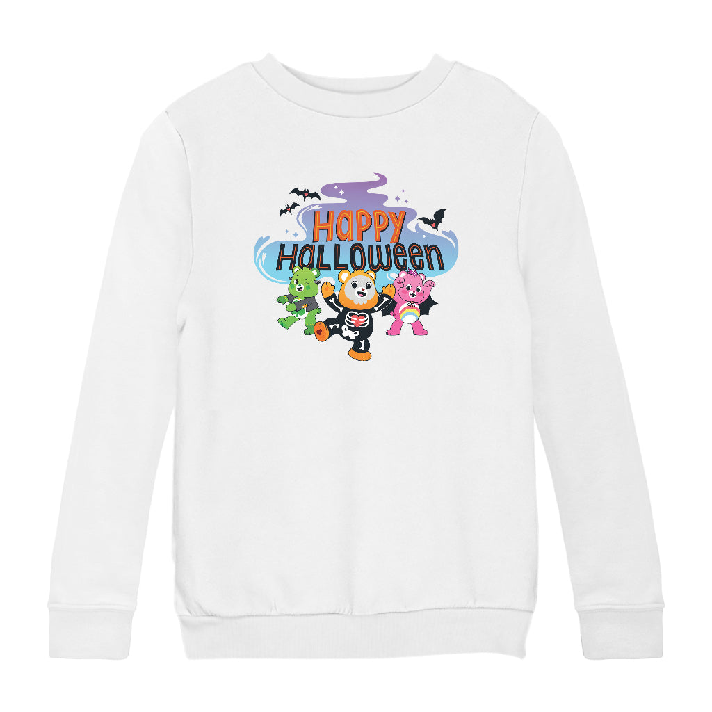 Happy Halloween Scare Bears Kids Sweatshirt-Care Bears Store