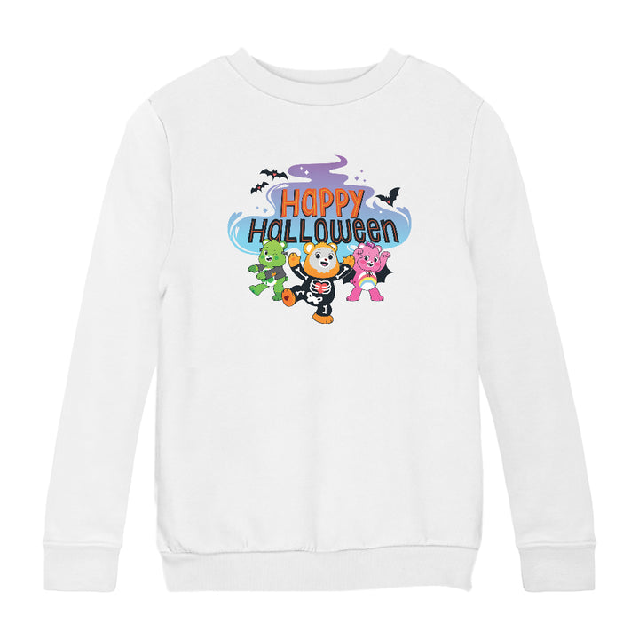 Happy Halloween Scare Bears Kids Sweatshirt-Care Bears Store
