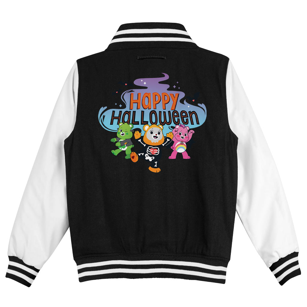 Happy Halloween Kids Varsity Jacket-Care Bears Store