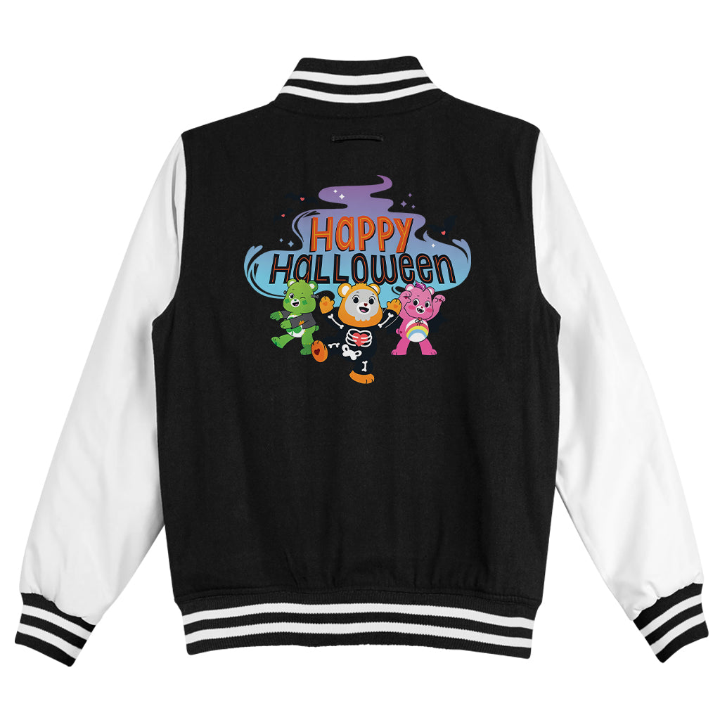 Care Bears Happy Halloween Men's Varsity Jacket-Care Bears Store