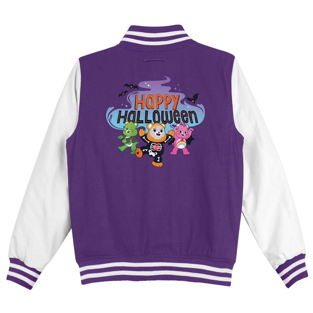 Care Bears Happy Halloween Men's Varsity Jacket-Care Bears Store