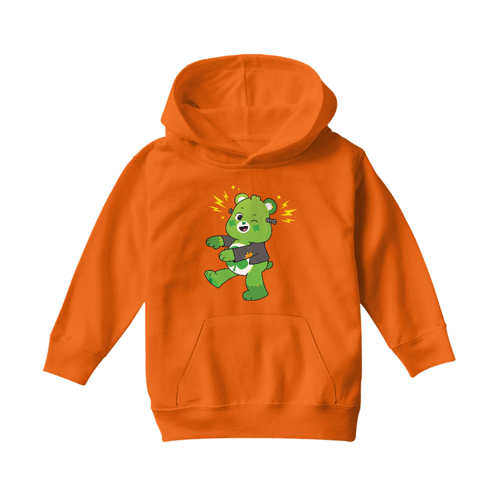 Halloween Frankenstein Kids Hooded Sweatshirt-Care Bears Store