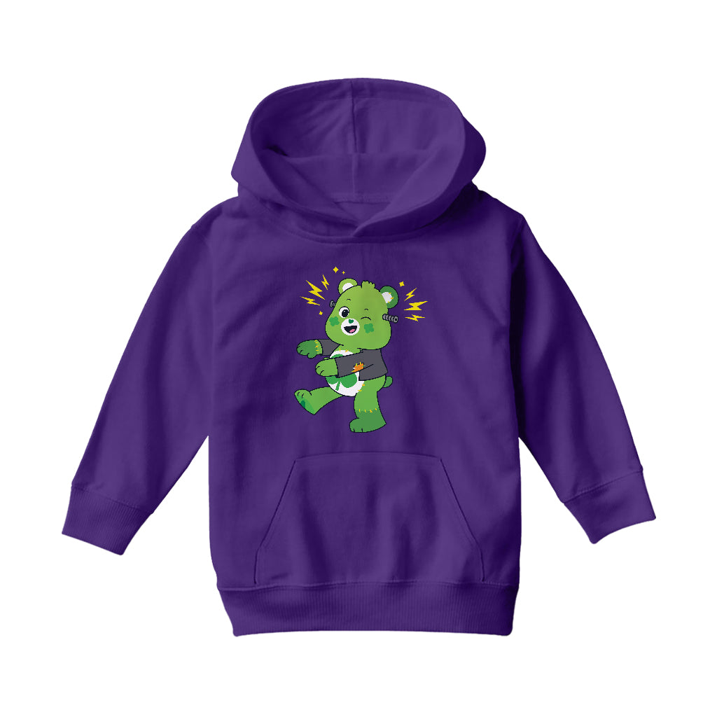 Halloween Frankenstein Kids Hooded Sweatshirt-Care Bears Store