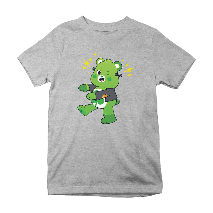 Halloween Good Luck Bear Frankenstein Kids T-Shirt-Care Bears Store